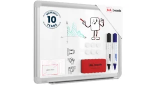 Magnetisches Whiteboard 30x40cm - PREMIUM EXPO Alurahmen + GRATIS