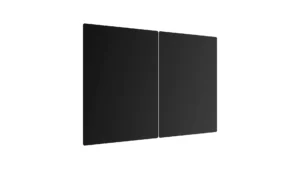Glas Herdabdeckplatte Classic Black 2 Stück - 52x30cm