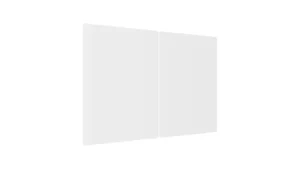 Glas Herdabdeckplatte Super White 2 Stück - 52x30cm