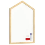 Magnettafel – Magnetisches, trocken abwischbares Whiteboard in Form eines Hauses, mit Holzrahmen