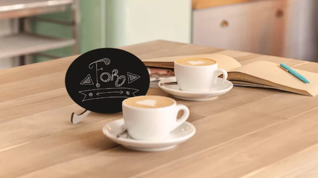 Mini doppelseitige Kleine Tafeln 10 Stück Set mit Staffelei, Oval, Kreidetafel