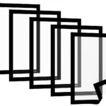 Magnetrahmen A4 Schwarz - 5er Set
