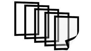 Magnetrahmen A4 Schwarz - 5er Set