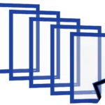 Magnetrahmen A4 Blau - 5er Set