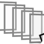Magnetrahmen A4 Silber - 5er Set