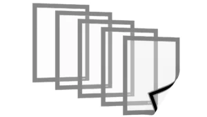Magnetrahmen A4 Silber - 5er Set