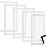 Magnetrahmen A4 Weiß - 5er Set