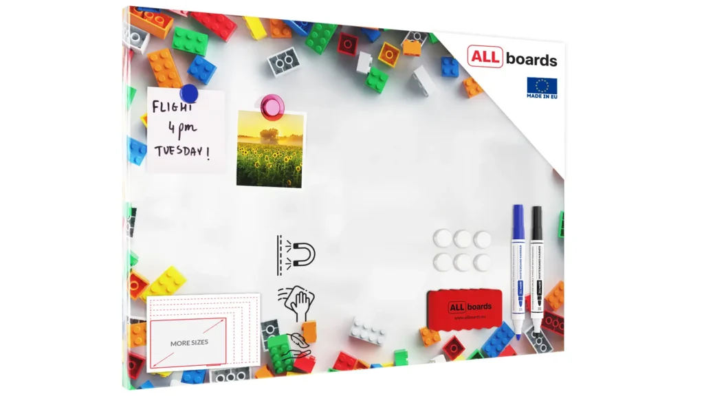 MetalBoard BAUSTEINE 60x40cm + Zubehör-Set