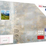 Metallische Magnettafel, MetalBoard, GOLDENER BETON, 60×40 cm + GRATIS Zubehörset