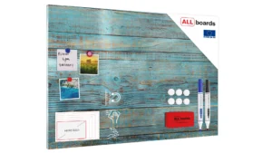 MetalBoard RETRO HOLZ 90x60cm + Zubehör-Set