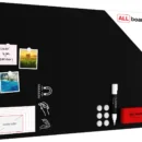 MetalBoard mit Kreideoberfläche 90x60cm + Zubehör-Set