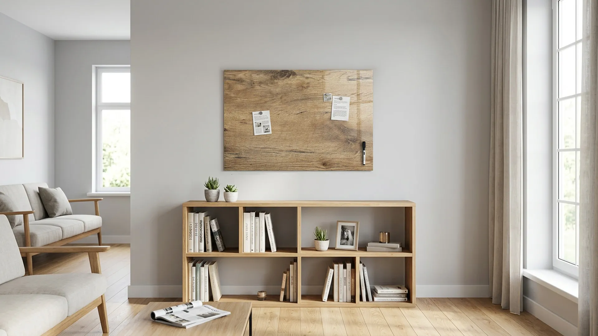MetalBoard BAUMKERN 90x60cm + Zubehör-Set – Bild 4