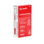 Roter trocken abwischbarer Marker - 10er-Set für weiße Whiteboard- und Glastafeln