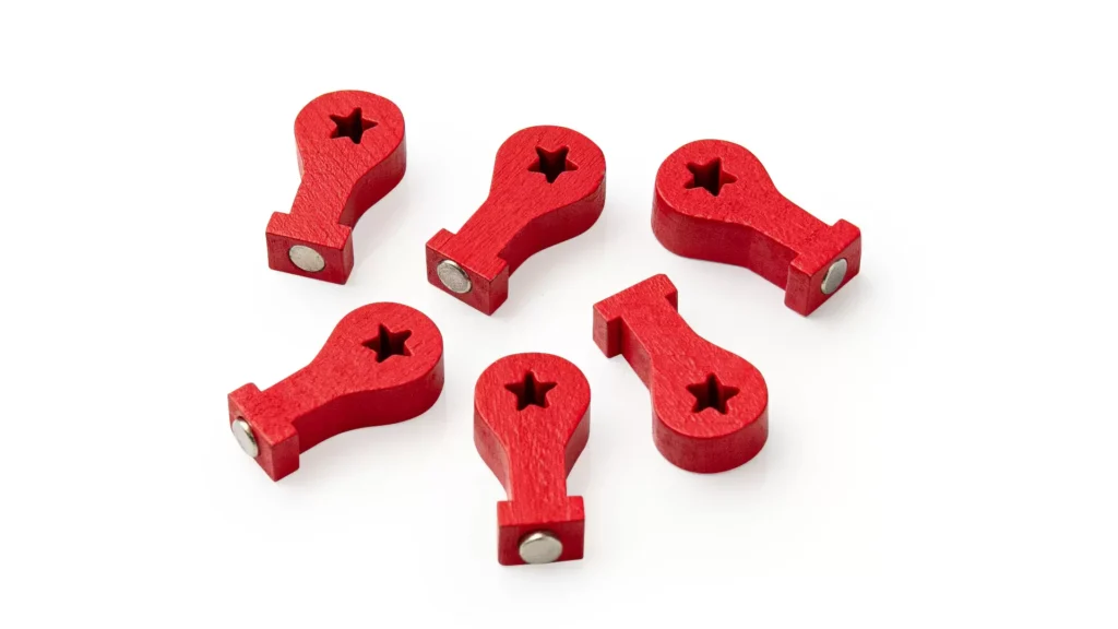 Dekomagnete, Standort Pin - 6 Stück