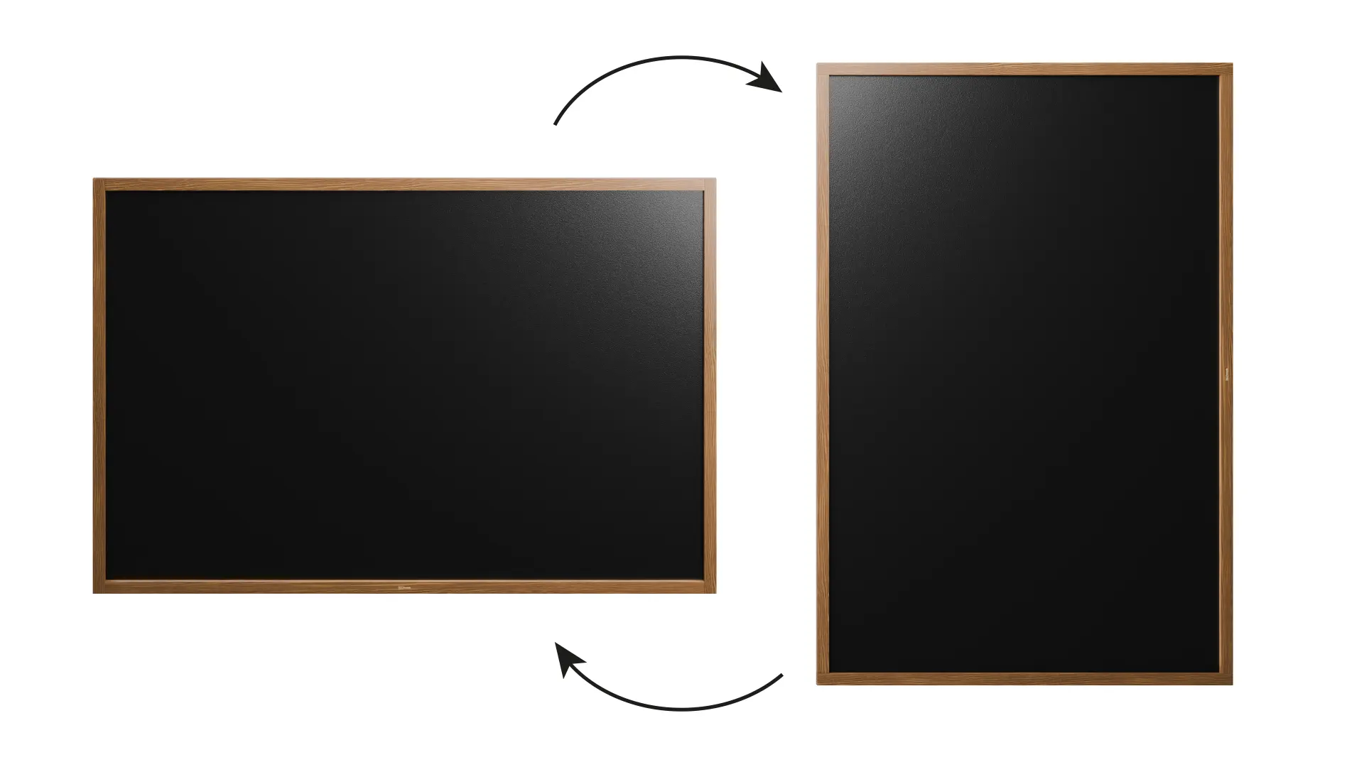 Magnetische Kreidetafel, wasserfest, 180 x 120 cm, Holzrahmen – Dunkelbraun + Zubehör – Bild 5
