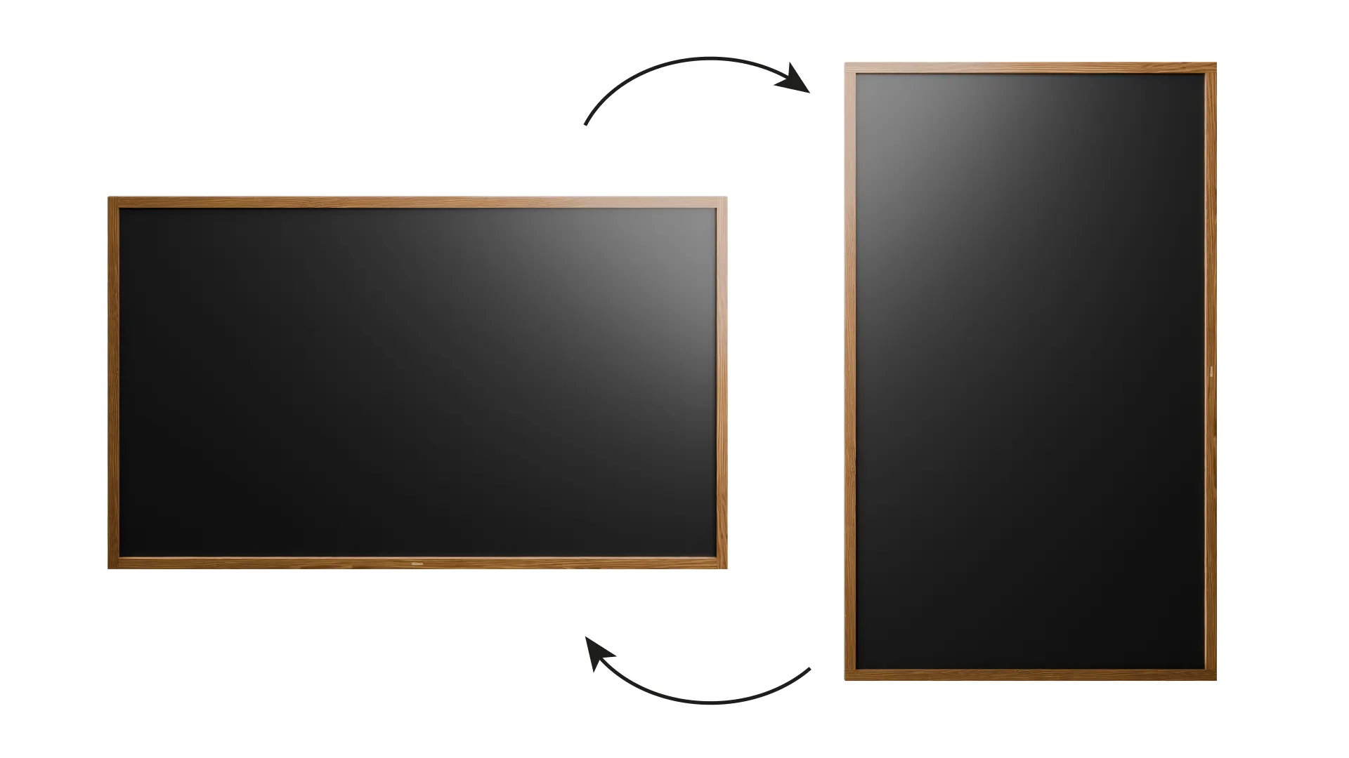 Magnetische Kreidetafel, wasserfest, 200 x 120 cm, Holzrahmen – Dunkelbraun + Zubehör – Bild 4