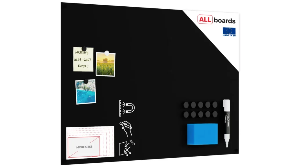 Magnetplatte rahmenloses SLIMboard - Kreideoberfläche - 90x60 cm + GRATIS