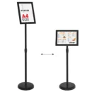 Informationsständer A4, mit schwarzem Aluminiumrahmen