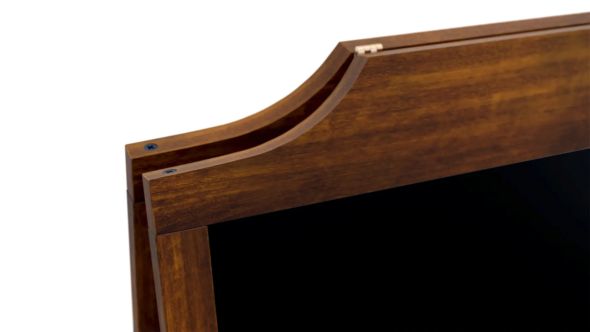 Kundenstopper - lackierter Holzrahmen 100x49,5cm dekorativen Wellenform – Bild 8