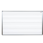 Whiteboard, 120x90 cm, Magnettafel mit Aufdruck - Motiv: Fünf Zeilen