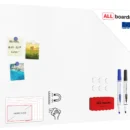 Magnetplatte rahmenloses SLIMboard - Magnetisches trocken abwischbares Whiteboard 90x60 cm + GRATIS Zubehör
