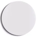Runde Magnetplatte SLIMboard weiß 60 cm Durchmesser - rahmenlose weiße Tafel