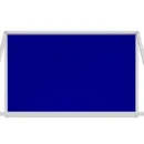 Filz-Schaukasten Blau 120x90 cm mit Aluminiumrahmen