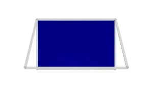 Filz-Schaukasten Blau 120x90 cm mit Aluminiumrahmen