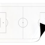Trocken abwischbare magnetische Auflage FUSSBALL: FELD, Größe A4