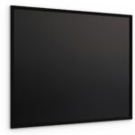 Schwarze Kreidetafel 100x80 cm mit Schwarz ECO-Holzrahmen