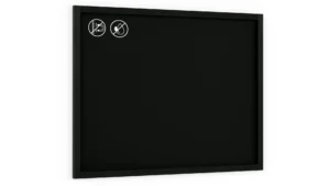 Kreidetafel mit Schwarz Holzrahmen 120x90cm