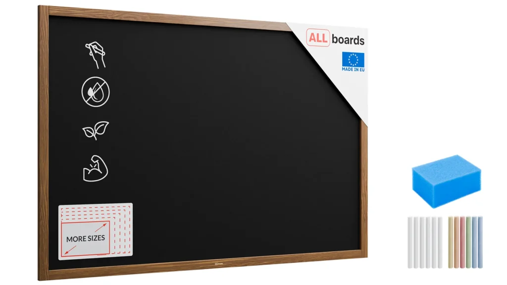 Kreidetafel mit Holzrahmen 150x100cm