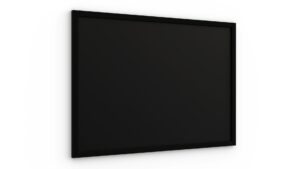 Schwarze Kreidetafel 70x50 cm mit Schwarz ECO-Holzrahmen