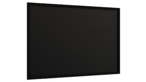 Schwarze Kreidetafel 90x60 cm mit Schwarz ECO-Holzrahmen