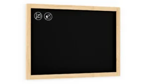 Kreidetafel mit naturlackierten Holzrahmen 90x60cm