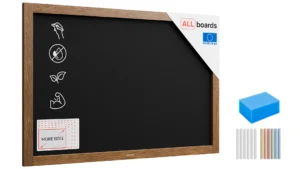 Kreidetafel mit Holzrahmen 90x60cm