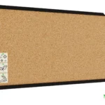 Pinnwand, Korktafel 100x40 cm, Holzrahmen - Schwarz lackiert + GRATIS