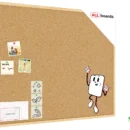 Pinnwand mit Naturholzrahmen 100x80cm + GRATIS
