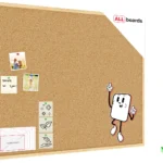 Pinnwand mit Naturholzrahmen 100x80cm + GRATIS