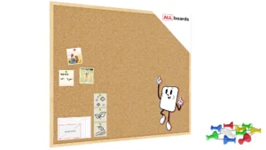 Pinnwand mit Naturholzrahmen 100x80cm + GRATIS
