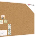 Pinnwand mit weißem Naturholzrahmen 120x90cm + GRATIS
