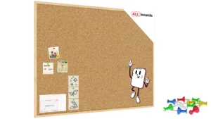 Pinnwand mit Naturholzrahmen 120x90cm + GRATIS