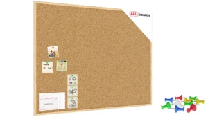 Pinnwand mit Naturholzrahmen 120x90cm + GRATIS