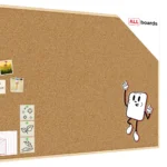 Pinnwand mit Naturholzrahmen 150x100cm + GRATIS
