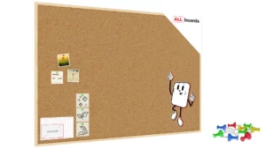 Pinnwand mit Naturholzrahmen 150x100cm + GRATIS