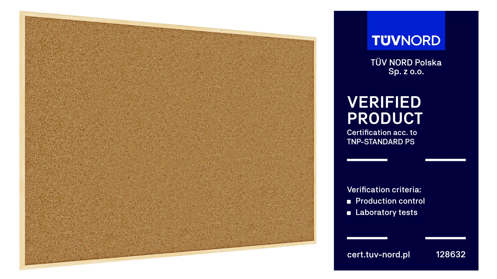 Pinnwand mit Naturholzrahmen 150x100cm