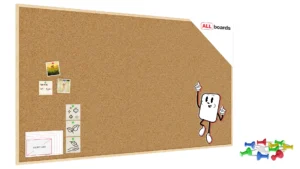 Pinnwand mit Naturholzrahmen 180x100cm + GRATIS
