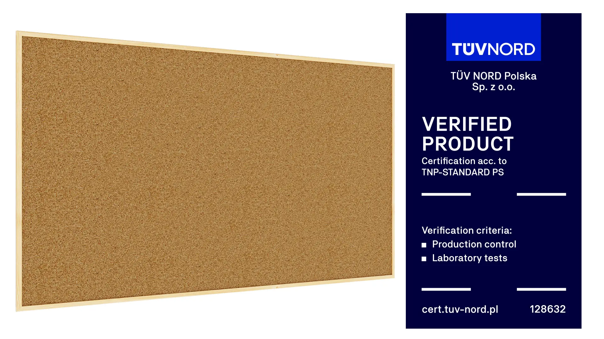 Pinnwand mit Naturholzrahmen 180x100cm