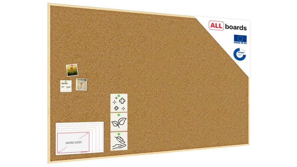 Pinnwand mit Naturholzrahmen 200x120cm