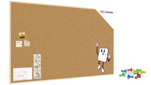 Pinnwand mit Naturholzrahmen 200x120cm + GRATIS